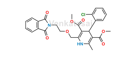 Picture of 4-(2-Chlorophenyl)-2-[[2-(1,3-Dihydro-1,3-Dioxo-2H-Isoindol-2-Yl)Ethoxy]Methyl]-1,4-Dihydro-6-Methyl-3,5-Pyridinedicarboxylic Acid 3,5-Dimethyl Ester