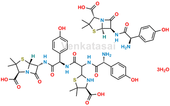 Picture of Amoxicillin related compound J (Mixture of amoxicillin and open ring dimer)