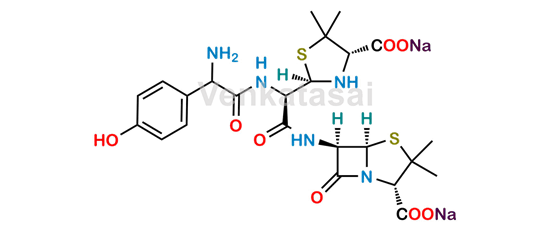 Picture of N-(Penicillan-6-yl) Open Ring Amoxicillinamide Disodium Salt