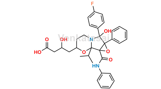 Picture of Atorvastatin Epoxy Pyrrolooxazin 6-Hydroxy Analog