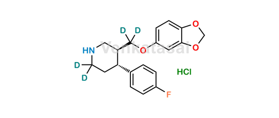 Picture of rac trans-Paroxetine-d4 Hydrochloride