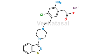 Picture of Ziprasidone Hydrochloride Impurity C (Sodium Salt)