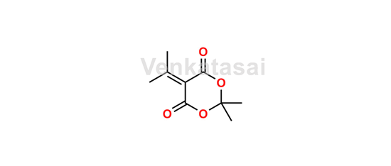 Picture of 2,2-dimethyl-5-(1-methylethylidene)-1,3-dioxane-4,6-dione