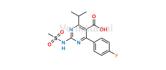 Picture of 4-{4-fluorophenyl)-6-isopropyl-2-(N-melhylsulfonyl} pyrimidine-5-carboxylic acid