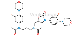 Picture of N-{3-[acetyl(3-fluoro-4-(morpholin-4-yl)phenyl)amino]propyl}-N-({(5S)-3-[3-fluoro-4-(morpholim-4-yl)phenyl]-2-oxo-1,3-oxazolidin-5-yl}methyl)acetamide