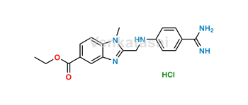 Picture of Dabigatran( Ethyl 2-(((4-carbamimidoylphenyl)amino)methyl)-1-methyl-1H-benzo[d]imidazole-5-carboxylate Hydrochloride)