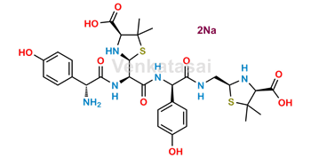 Picture of Amoxicillin Open Ring Decarboxylated Dimer Disodium salt