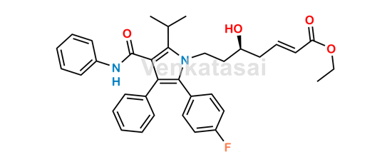 Picture of Atorvastatin 3-Deoxy-Hept-2-Enoic Acid Ethyl Ester 