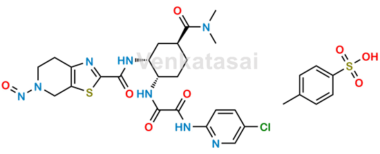 Picture of N-Nitroso Edoxaban Desmethyl Impurity (tosylate)