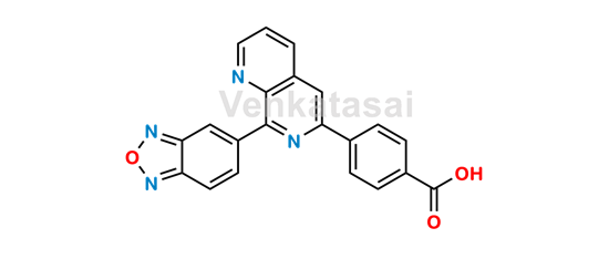 Picture of RO-4582640 (4-(8-Benzo[1,2,5]oxadiazol-5-yl-[1,7]naphthyridin-6-yl)-benzoic acid)