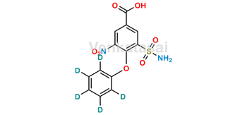 Picture of 3-Nitro-4-phenoxy-5-sulfamoylbenzoic Acid D5