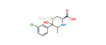 Picture of Bupropion Impurity ((3R,5RS,6RS)-6-(3-Chlorophenyl)-6-Hydroxy-5-Methyl-3-Thiomorpholine Carboxylic Acid)