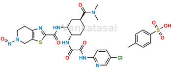 Picture of N-Nitroso Edoxaban Desmethyl Impurity (tosylate)