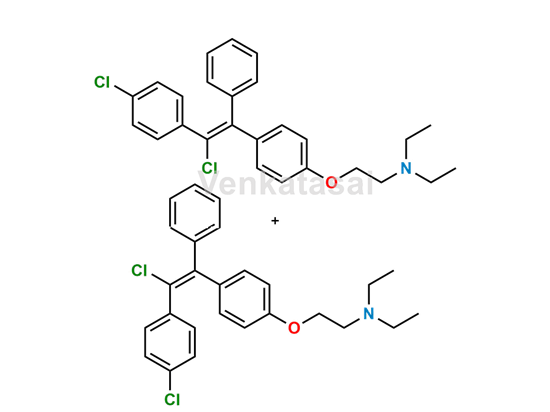 Picture of 4-Chloroclomiphene Mixture of  E & Z Isomer