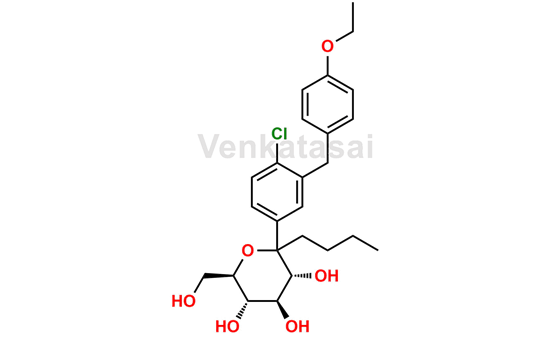 Picture of N- Butyl Dapagliflozin Impurity 