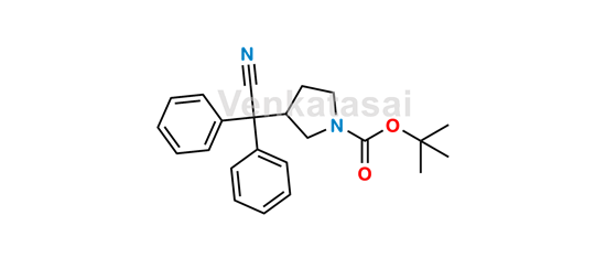 Picture of Darifenacin Cyano t-BOC Impurity