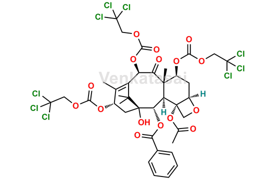 Picture of 7,10,13-Tri-O-trichloroethoxycarbonyl-10-deacetyl Baccatin III