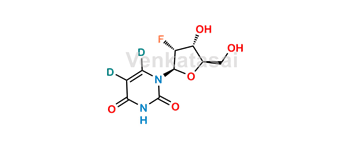 Picture of 2′-Fluoro-2'-deoxyuridine-5,6-d2