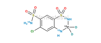 Picture of Hydrochlorothiazide 15N2,13CD2