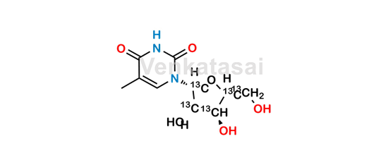 Picture of 5-Methyluridine-1',2',3',4',5'-13C5
