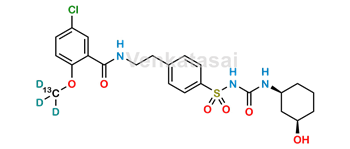 Picture of rac cis-3-Hydroxy Glyburide-13C,d3