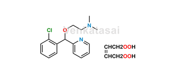 Picture of 2-((2-chlorophenyl)(pyridin-2-yl)methoxy)-N,N-dimethylethanamine but-2-enedioate