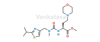 Picture of methyl (S)-2-(3-((2-isopropylthiazol-4-yl)methyl)-3-methylureido)-4-morpholinobutanoate