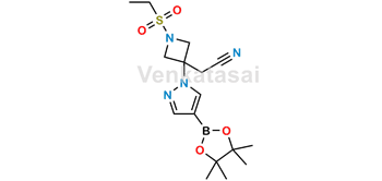 Picture of 2-(1-(Ethylsulfonyl)-3-(4-(4,4,5,5-tetramethyl-1,3,2-dioxaborolan-2-yl)-1H-pyrazol-1-yl)azetidin-3-yl)acetonitrile