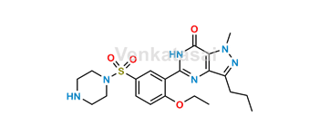 Picture of 5-(2-ethoxy-5-(piperazin-1-ylsulfonyl)phenyl)-1-methyl-3-propyl-1,6-dihydro-7H-pyrazolo[4,3-d]pyrimidin-7-one