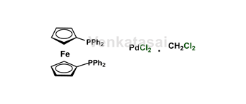 Picture of Dichloro-1,1-bisdiphenylphosphinoferrocenepalladium II dichloromethane adduct