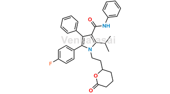 Picture of 5-(4-fluorophenyl)-1-(2-(tetrahydro-6-oxo-2H-pyran-2-yl)ethyl)-2-isopropyl-N,4-diphenyl-1H-pyrrole-3-carboxamide