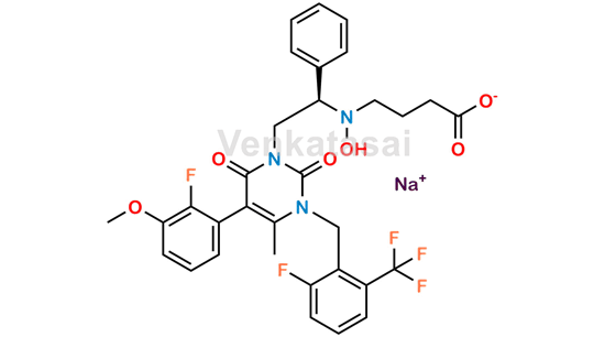 Picture of Elagolix N-oxide impurity