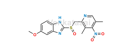 Picture of 4-Desmethoxy-4-nitro Esomeprazole