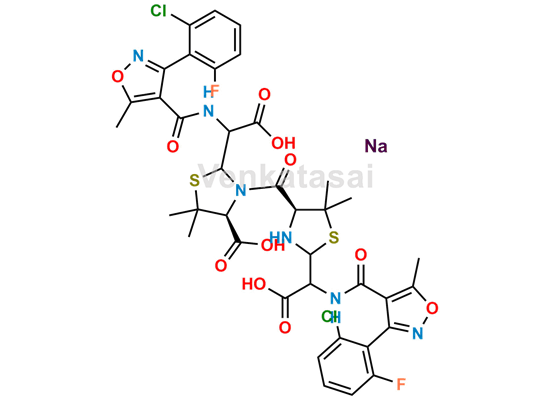Picture of Flucloxacillin Open Ring Dimer Impurity