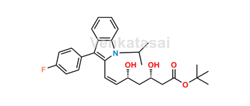 Picture of Fluvastatin Z isomer tert-butyl Ester