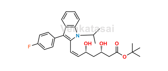 Picture of Fluvastatin Z isomer tert-butyl Ester