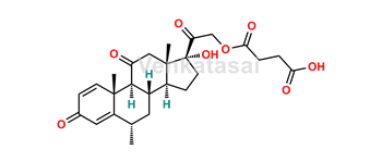 Picture of 11-oxo-methylprednisolone hemisuccinate