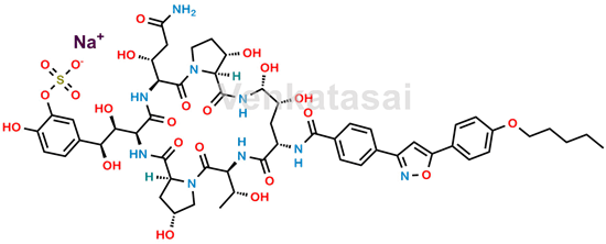 Picture of Micafungin Dessulfonic acid impurity