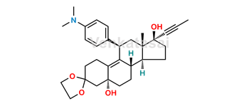 Picture of Mifepristone dioxolane impurity