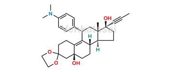 Picture of 11-alpha dioxolane mifepristone