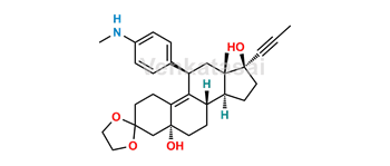 Picture of Ethylene-ani-pynyelone of Mifepristone