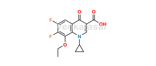 Picture of Moxifloxacin Difluoro Ethoxy Acid Impurity