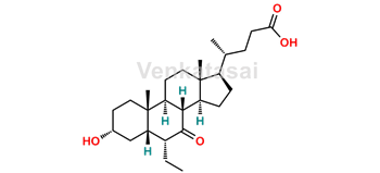 Picture of 3α-hydroxy-7-keto-6α-ethyl-5β-cholanic acid