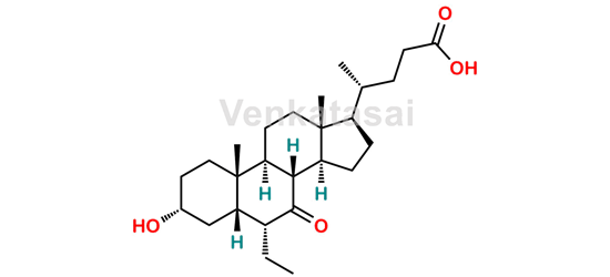 Picture of 3α-hydroxy-7-keto-6α-ethyl-5β-cholanic acid