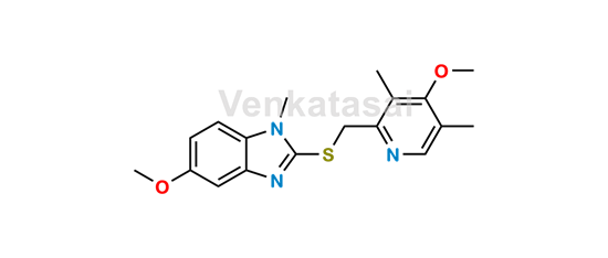 Picture of Omeprazole Sulfide N1-Methyl 5-Methoxy Analog