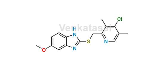 Picture of 4-Desmethoxy-4-chloro Omeprazole Sulfide