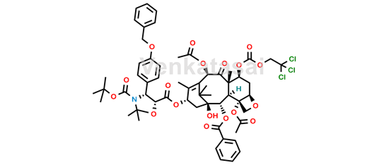 Picture of 3’-p-O-Benzyl-N-desbenzoyl-N-tert-butoxycarbonyl-N,O-isopropylidene-7-{[(2,2,2,-trichloroethyl)oxy]carbonyl} Paclitaxel