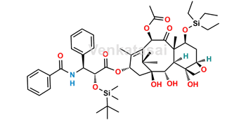 Picture of 2’-O-tert-Butyl(dimethyl)silyl-7-O-triethylsilyl-2-debenzoyl-4-desacetyl Paclitaxel