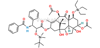 Picture of 7-O-(Triethylsilyl)-2’-O-tert-butyl(dimethyl)silyl-5-acetyl-4-desacetyl-2-debenzoyl-[2,4]oxol Paclitaxel