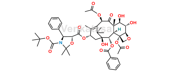 Picture of 13-{[(3-t-Boc)-2,2-dimethyl-4S-phenyl-1,3-oxazolidin-5R-yl]formyl}-6α,7β-dihydroxy Baccatin III